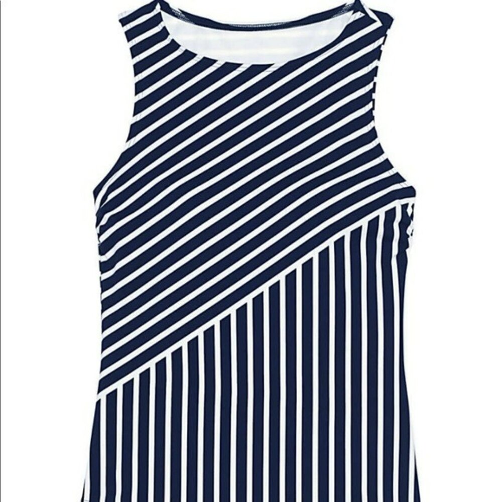 Lands end High Neck Tankini Top Swimsuit Modest 14 DD CUP - Picture 5 of 8